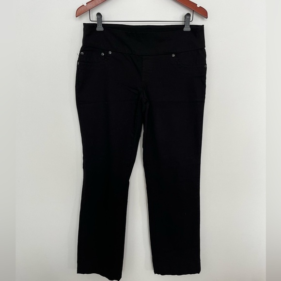 Black Lois Denim straight leg strechy pants size 34 - Picture 2 of 5